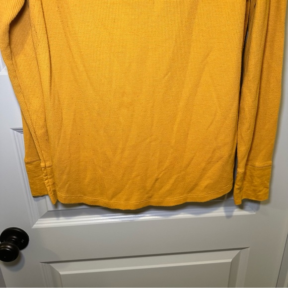 Time & Tru Mustard Yellow V Neck Long Sleeve Thermal Top size XXL - Picture 6 of 8
